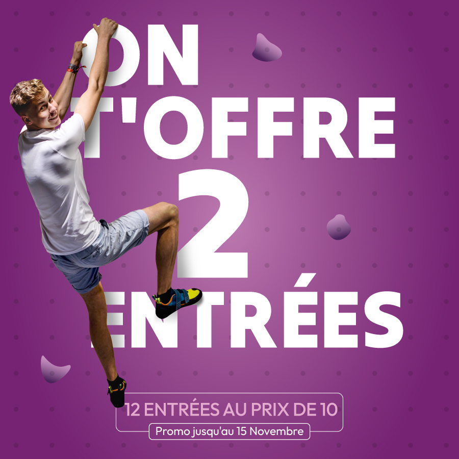 Climb Up Chambéry : 12 entrées au prix de 10